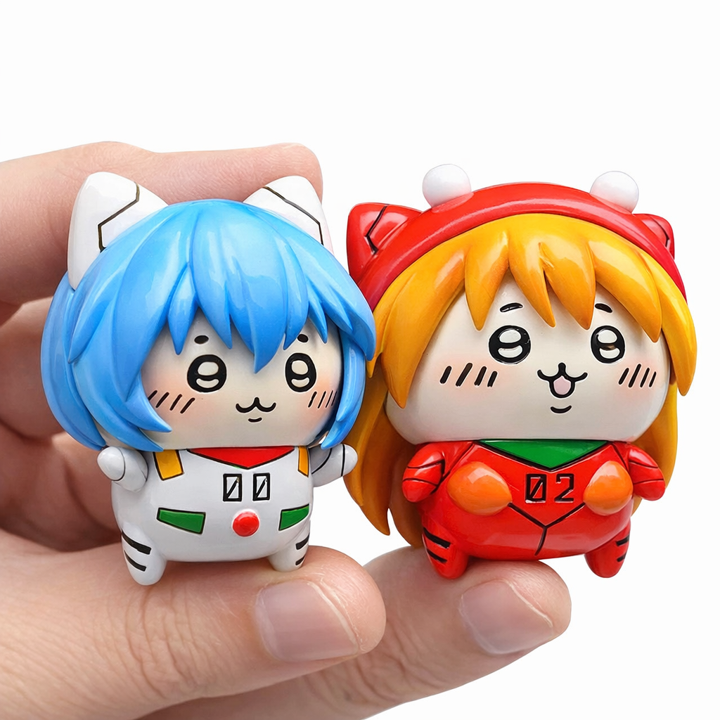 Chiikawa Cosplay Figure Collection – Usagi & Hachiware EVA Style