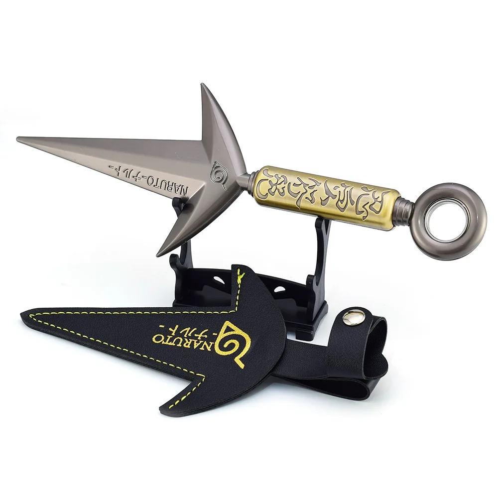 Naruto Minato Flying Thunder God Kunai 23cm Metal Craft Model Anime Collectible Gift