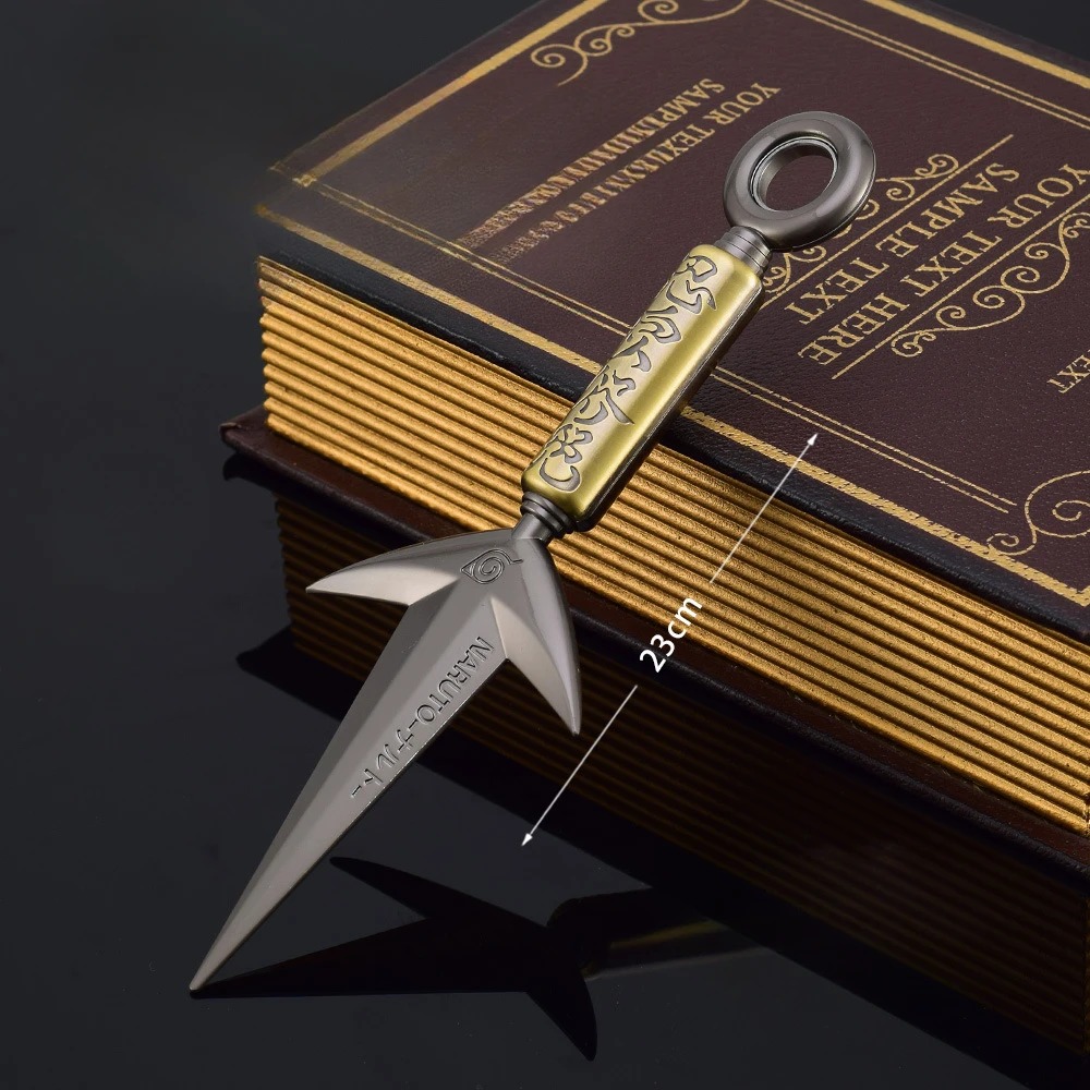Naruto Minato Flying Thunder God Kunai 23cm Metal Craft Model Anime Collectible Gift - Image 2