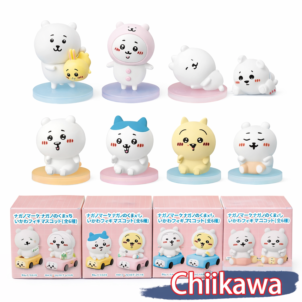 Chiikawa Figure Set – Usagi, Hachiware & Nagano Bear Cute Anime
